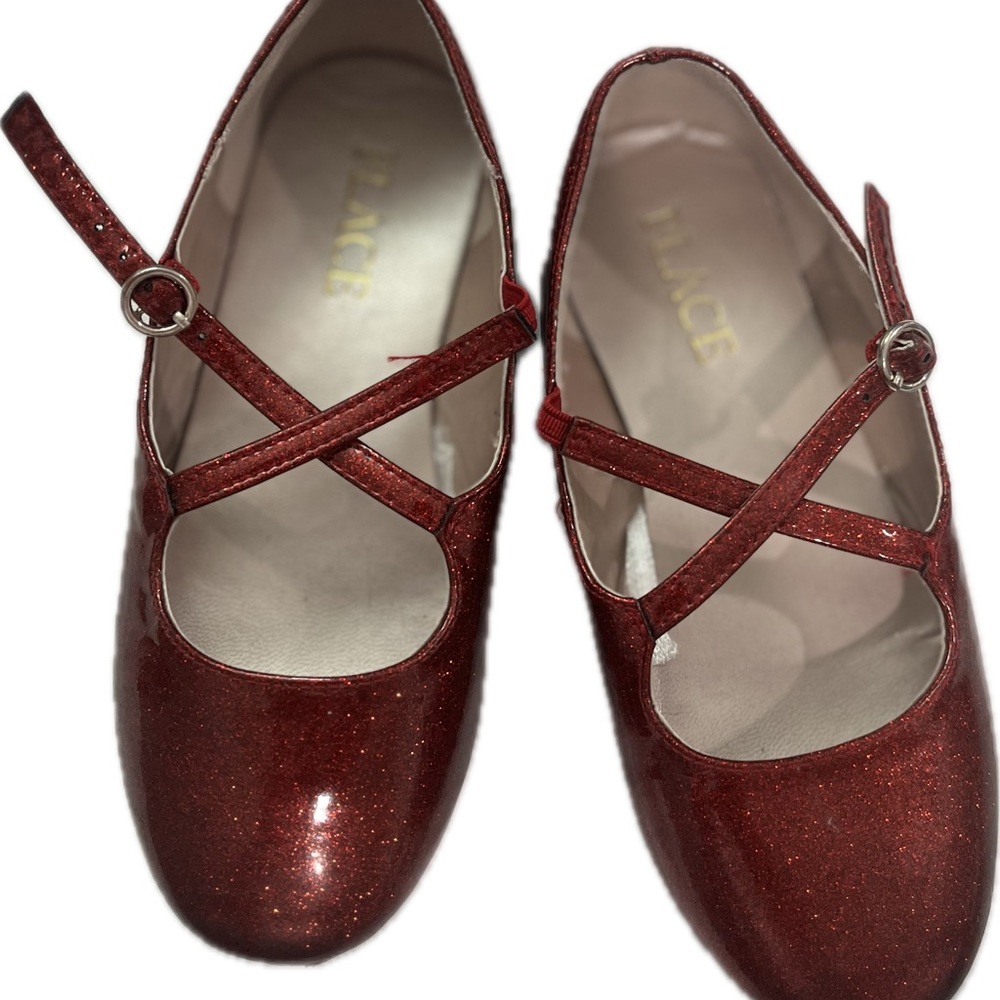 Girls red shoes